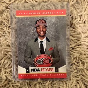 Damian Lillard NBA Hoops rookie card